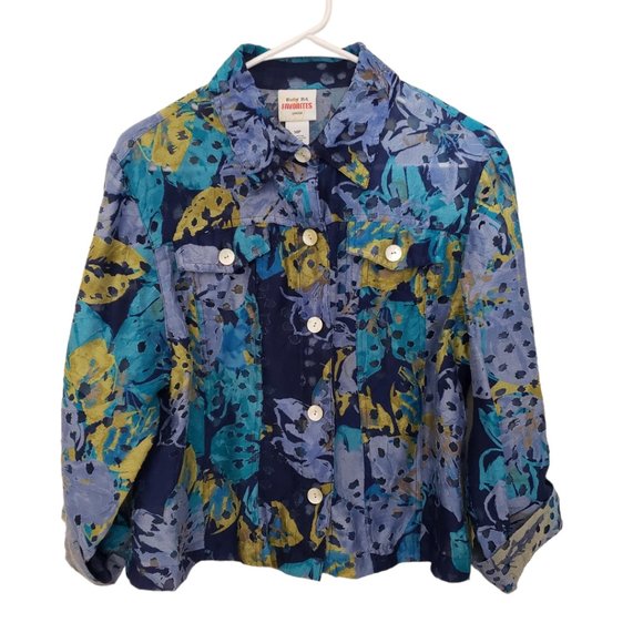 CT187a Ruby Rd. Favorites Blue Button Down Shirt 14P - Picture 1 of 5